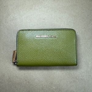 Michael Kors Olive Leather Wallet